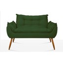 Ver imagem 6 de Kit 02 Poltronas + Namoradeira + Puff Opala Balaqui Decor Verde