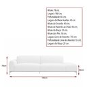 Ver imagem 5 de Sofá Unne 2 Lugares 180cm Terminal Esquerdo Boucle Cinza - Sallar Home