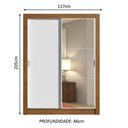 Ver imagem 4 de Guarda-roupa Solteiro Madesa Dallas 2 Portas de Correr com Espelho 2 Gavetas