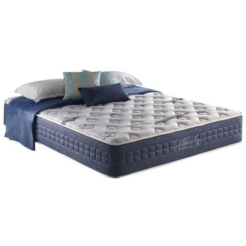 Colchão Casal Espuma Viscoelástico Visco Gel Molas Ensacadas Masterpocket Blue Sea Pillow In (