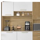 Ver imagem 5 de Armário de Cozinha Compacta 180cm Turim K02 Freijó/Supremo/Ripado - Mpozenato