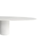 Ver imagem 2 de Mesa de Jantar Oásis Orgânica Cilíndrica Laqueado Branco 137x90 Cm
