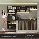 Ver imagem 4 de Armário de Cozinha Compacta Quiosque 235cm Rustic Gourmet Madesa Xa Rustic