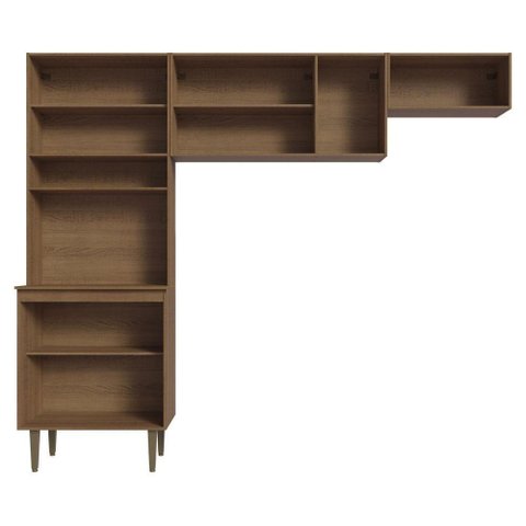 Armário de Cozinha Compacta Quiosque 235cm Rustic Gourmet Madesa Xa Rustic