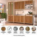 Ver imagem 4 de Cozinha Modulada Completa com 5 Peças e Vidro Reflecta Sofia Luciane Móveis