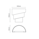 Ver imagem 3 de Arandela Helix Led 2 Fachos Abertos Romalux 3000k 6W Bivolt Branco