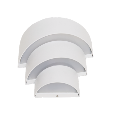 Arandela Helix Led 2 Fachos Abertos Romalux 3000k 6W Bivolt Branco