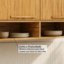 Ver imagem 6 de Armário Aéreo 3 Portas 100% MDF 120cm Malta Espresso Móveis Marrom/Amêndoa