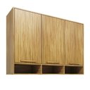 Ver imagem 2 de Armário Aéreo 3 Portas 100% MDF 120cm Malta Espresso Móveis Marrom/Amêndoa