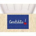 Ver imagem 1 de Capacho Tapete Gratidão Gratus para de Decoração.