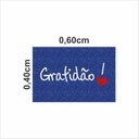 Ver imagem 2 de Capacho Tapete Gratidão Gratus para de Decoração.