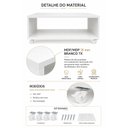 Ver imagem 4 de Mesa de Centro Decorativa com Rodízios Branco Organização