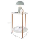 Ver imagem 3 de Mesa de Apoio Lateral Purples Off White/bronze