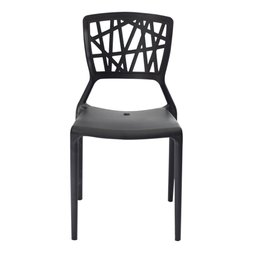 KIT 2 CADEIRAS IPIRANGA PRETO EMPILHAVEL SALA DE JANTAR E COZINHA  - 3