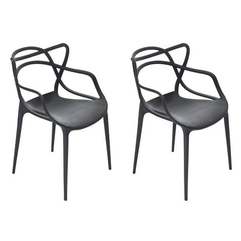 Kit 2 Cadeiras Allegra Preto