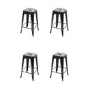 Ver imagem 1 de KIT 4 BANQUETAS TOLIX 76CM PRETO