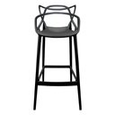 Ver imagem 2 de KIT 4 BANQUETAS ALLEGRA DESIGN PRETO SALA DE JANTAR COZINHA 