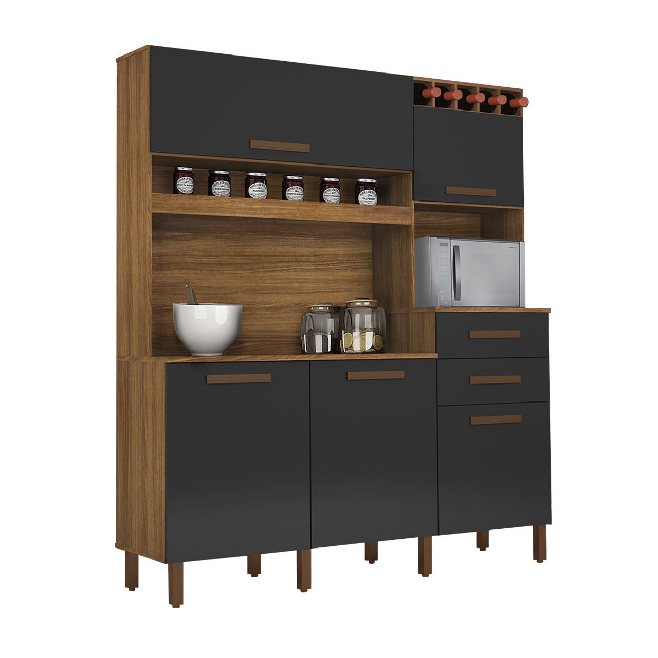 Kit França com 05 Portas e 02 Gavetas Arte Móveis ARTE MÓVEIS KIT