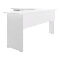 Escrivaninha em L com Gaveta Multimóveis CR25202 Branca - 6