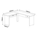 Ver imagem 4 de Escrivaninha em L com Gaveta Multimóveis CR25202 Branca