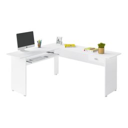 Escrivaninha em L com Gaveta Multimóveis CR25202 Branca - 2