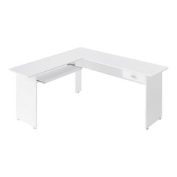 Escrivaninha em L com Gaveta Multimóveis CR25202 Branca - 5