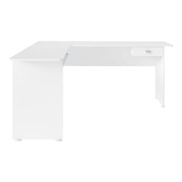 Escrivaninha em L com Gaveta Multimóveis CR25202 Branca - 7