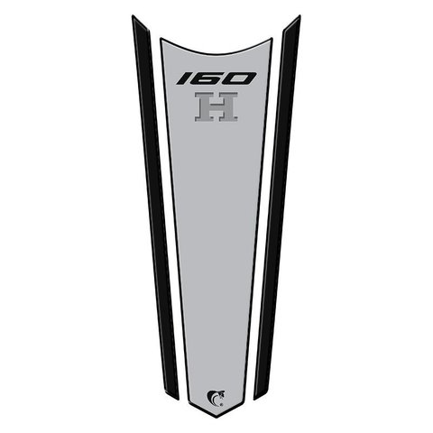 Adesivo Protetor de Tanque Gravata Cg Titan Fan Cinza