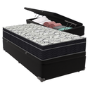Ver imagem 5 de Cama Box Solteiro Preto e Colchão Ortobom Extra Firme D45