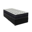 Ver imagem 1 de Cama Box Solteiro Preto e Colchão Ortobom Extra Firme D45