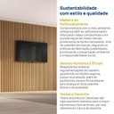 Ver imagem 7 de Painel Ripado para TV 86 Polegadas Planejado 360x230cm Aruá CabeCasa MadeiraOriginals Marrom/Jatobá