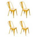 Ver imagem 1 de KIT 4 CADEIRAS TOLIX AMARELO