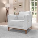 Ver imagem 6 de Kit 2 Poltronas Decorativas Balli Pes Madeira Linho Grigio Ezz Grigio