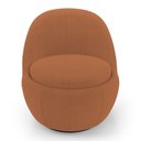 Ver imagem 6 de Poltrona Orgânica Living Memphis Base Giratória Bouclê Terracota - Abmaza