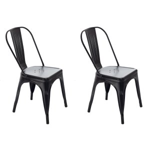 Kit 2 Cadeiras Tolix Preto