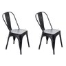 Kit 2 Cadeiras Tolix Preto - 1