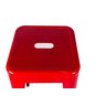 Banqueta Tolix Iron Design Industrial 76cm Vermelho Cozinha Bar Bistro Bancada - 3