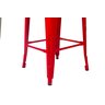 Banqueta Tolix Iron Design Industrial 76cm Vermelho Cozinha Bar Bistro Bancada - 4