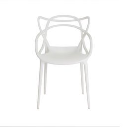 KIT 4 CADEIRAS ALLEGRA BRANCO EMPILHÁVEL PARA COZINHA SALA DE JANTAR - 3