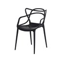 Ver imagem 2 de KIT 4 CADEIRAS ALLEGRA PRETO EMPILHÁVEL PARA COZINHA SALA DE JANTAR