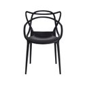 Ver imagem 3 de KIT 4 CADEIRAS ALLEGRA PRETO EMPILHÁVEL PARA COZINHA SALA DE JANTAR