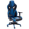CADEIRA GAMER AZUL SUPER HERO GIRATORIA RECLINAVEL COM AJUSTE DE ALTURA E BRAÇO 3D - 6