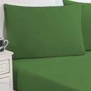 Ver imagem 1 de Jogo de Cama Malha Lençol 100% Algodão Gran Moratta 3 Peças King - Verde Bandeira