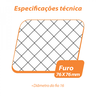 Tela Hexagonal Mangueirão Galv. 3" Fio 16 0,80x50m Rino Agro - 6
