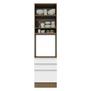 Ver imagem 5 de Torre Quente Armário de Cozinha 60 cm 1 Porta 3 Gavetas Rustic/Branco Glamy Madesa