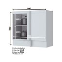 Ver imagem 2 de Balcão Modulado Canto Reto 1 Porta Emily Henn (sem Tampo)