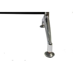 Cadeira Longarina Cromada 2 Lugares com Braço - 5