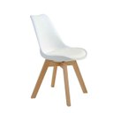 Ver imagem 5 de CADEIRA EAMES EIFFEL LEDA SAARINEN DESIGN BRANCO PARA MESA DE JANTAR SALA COZINHA