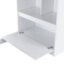 Ver imagem 5 de Cama Multifuncional Solteiro 1 Porta 3 Prateleiras CA6080 78x188cm Branco - Art In Móveis