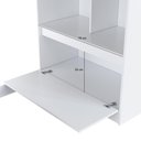 Ver imagem 6 de Cama Multifuncional Solteiro 1 Porta 3 Prateleiras CA6080 78x188cm Branco - Art In Móveis